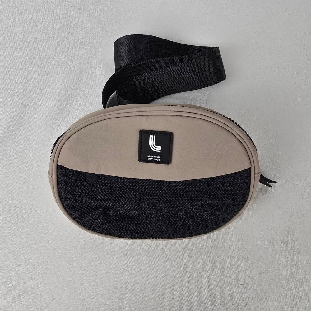 Lole Belt Bag Waist Pack Crossbody Black Travel Athletic
